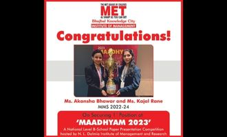 MMS Students secured 1st position & cash prize